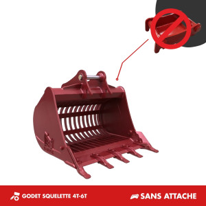 GODET SQUELETTE 900MM 4T-6T - SANS ATTACHE