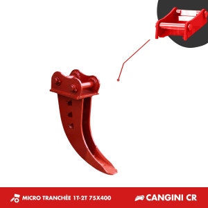 GODET MICRO-TRANCHÉE 1T5-2T 75mm - CANGINI CR15