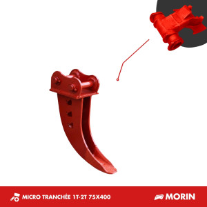 GODET MICRO-TRANCHÉE 1T5-2T 75mm - MORIN M0