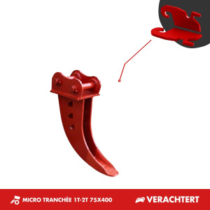 GODET MICRO-TRANCHÉE 1T5-2T 75mm - VERACHTERT CW0