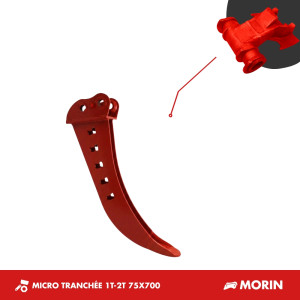 GODET MICRO-TRANCHÉE 1T5-2T 75mm - MORIN M0
