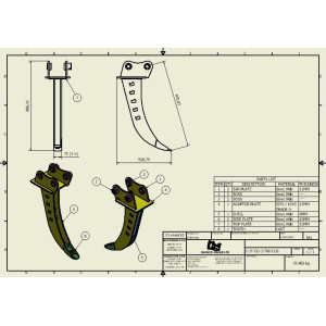 GODET MICRO-TRANCHÉE 2T-3T 75mm - LEHNHOFF SW03