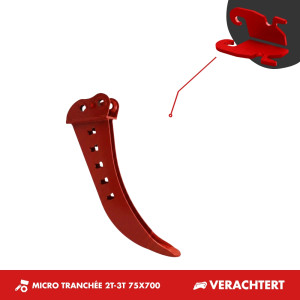 GODET MICRO-TRANCHÉE 2T-3T 75mm - VERACHTERT CW05