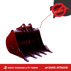 GODET TRANCHEE 6T-9T 760MM - SANS ATTACHE