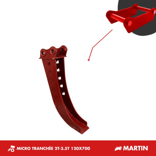 GODET MICRO-TRANCHÉE 2T-3T 120mm - MARTIN M03
