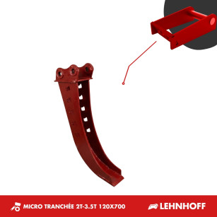 GODET MICRO-TRANCHÉE 2T-3T 120mm - LEHNHOFF SW03