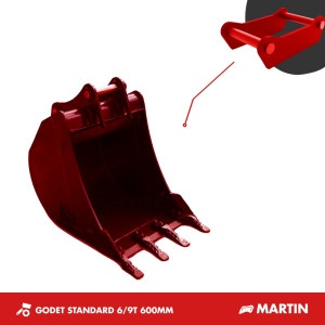 GODET TRANCHEE 6T-9T 600MM - MARTIN M10