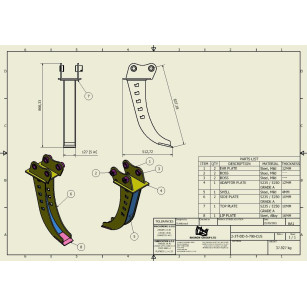 GODET MICRO-TRANCHÉE 2T-3T 120mm - MORIN M1