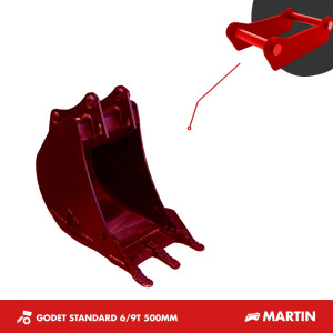 GODET TRANCHEE 6T-9T 500MM - MARTIN 10
