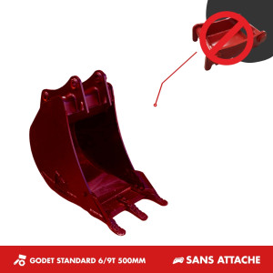 GODET TRANCHEE 6T-9T 500MM - SANS ATTACHE