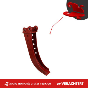 GODET MICRO-TRANCHÉE 2T-3T 120mm - VERACHTERT CW05