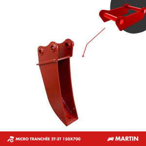 GODET MICRO-TRANCHÉE 2T-3T 150mm - MARTIN M03