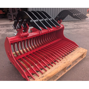 GODET RÂTEAU MANTA 2.5T-3.5T 1200MM - AXES FIXES