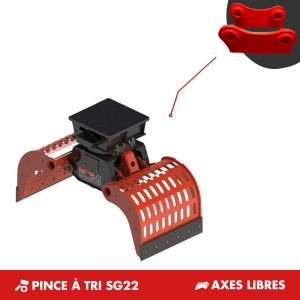 PINCE À TRI SG22 - PLATINE AXES LIBRES