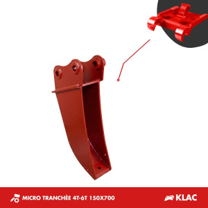 GODET MICRO-TRANCHÉE 4T-6T 150mm - KLAC E