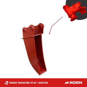 GODET MICRO-TRANCHÉE 4T-6T 150mm - MORIN M2
