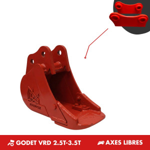 GODET VRD 2.5T-3.5T 300mm - AXES LIBRES