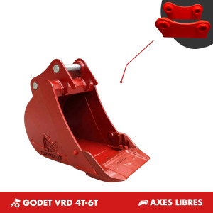 GODET VRD 4T-6T 450mm - AXES LIBRES