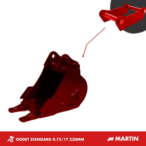 GODET TRANCHEE 0.75-1T 230MM - MARTIN M02