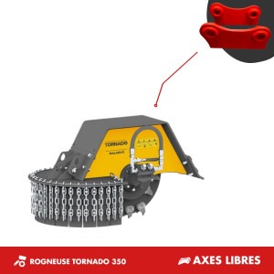 ROGNEUSE TORNADO 350 - PLATINE AXES LIBRES