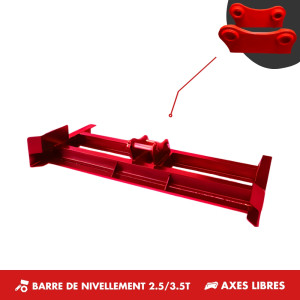 BARRE DE NIVELLEMENT 2T-3.5T - AXES LIBRES