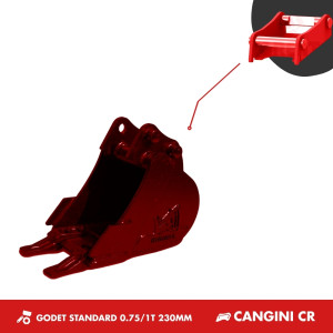 GODET TRANCHEE 0.75-1T 230MM - CANGINI CR15
