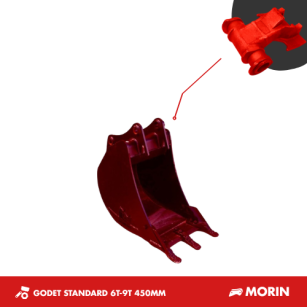 GODET TRANCHEE 6T-9T 450MM - MORIN M3