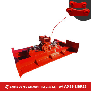 BARRE DE NIVELLEMENT TILT 2T-3.5T - PLATINE AXES LIBRES