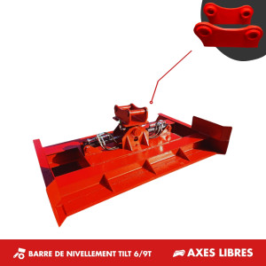 BARRE DE NIVELLEMENT TILT 6T-9T - PLATINE AXES LIBRES