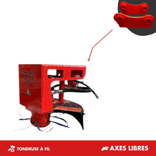 TONDEUSE À FIL - PLATINE AXES LIBRES