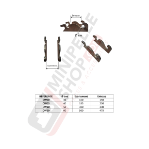 BARRE DE NIVELLEMENT TILT 6T-9T - VERACHTERT CW10