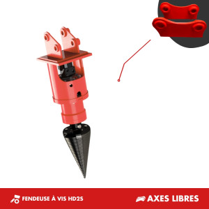FENDEUSE À VIS HD2S - PLATINE AXES LIBRES