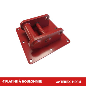 PLATINE A BOULONNER TEREX-SCHAEFF HR14-TC25
