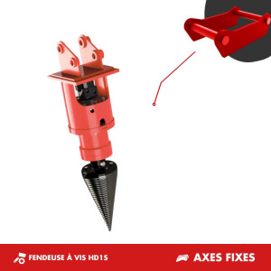 FENDEUSE À VIS HD1S - AXES FIXES