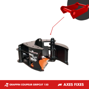GRAPPIN COUPEUR GRIPCUT 150 - PLATINE AXES FIXES