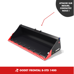 GODET FRONTAL B-STD 1400 - CHARGEUR