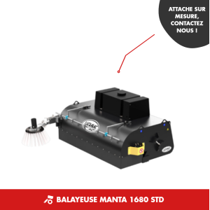 BALAYEUSE MANTA 1680 STD - CHARGEUR
