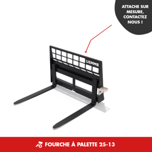 FOURCHE À PALETTE 25-13 2500 KG FPP - CHARGEUR