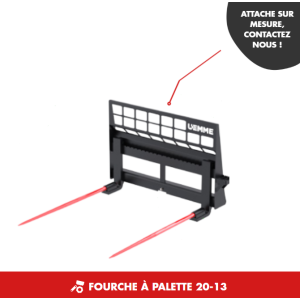 FOURCHE À PALETTE 20-13 2000 KG FRP - CHARGEUR