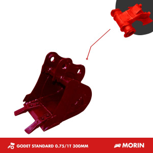 GODET TRANCHEE 0.75-1T 300MM - MORIN M0