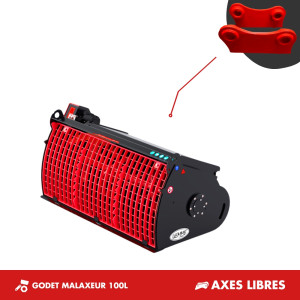 GODET MALAXEUR 100L - PLATINE AXES LIBRES