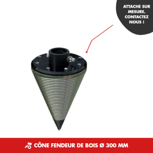 Cône fendeur de bois Ø 300 mm (HDA3S)(HDA4,HDA5)