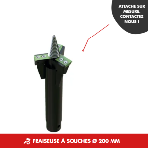 Fraiseuse à souches Ø 200 mm (HDA1S, HDA2S)(HDA1,HDA2,HDA3)