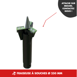 Fraiseuse à souches Ø 250 mm (HDA1S, HDA2S)(HDA1,HDA2,HDA3)