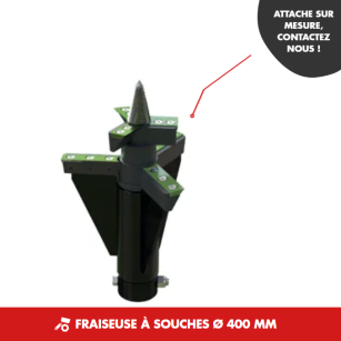 Fraiseuse à souches Ø 400 mm (HDA3S)(HDA4,HDA5)