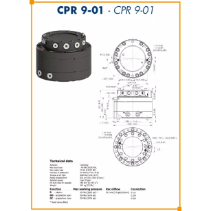 ROTATEUR RIGIDE CPR 9 - POUR GRAPPIN A BOIS