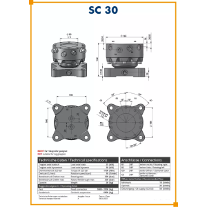 ROTATEUR RIGIDE SC 30 - POUR GRAPPIN MULTI-USAGE 2
