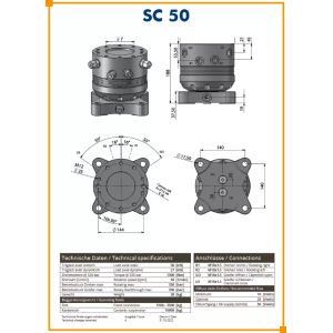 ROTATEUR RIGIDE SC 50 - POUR GRAPPIN MULTI-USAGE