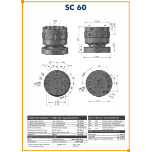 ROTATEUR RIGIDE SC 60 - POUR GRAPPIN MULTI-USAGE 2