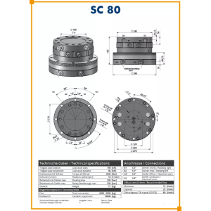 ROTATEUR RIGIDE SC 80 - POUR GRAPPIN MULTI-USAGE 2